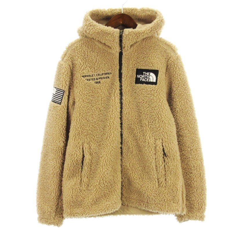 ザノースフェイス THE NORTH FACE SNOW CITY EX FLEECE HOODIE ボア ジャケット フーディ ジップアップ NJ4FM61B ベージュ M AA