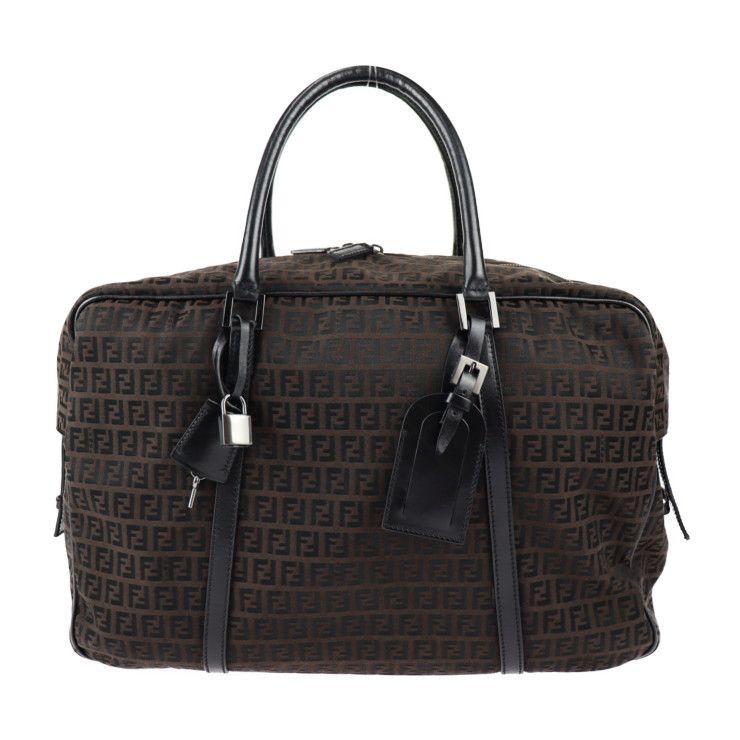 FENDI フェンディ ボストンバッグ 7VS002 キャンバス レザー