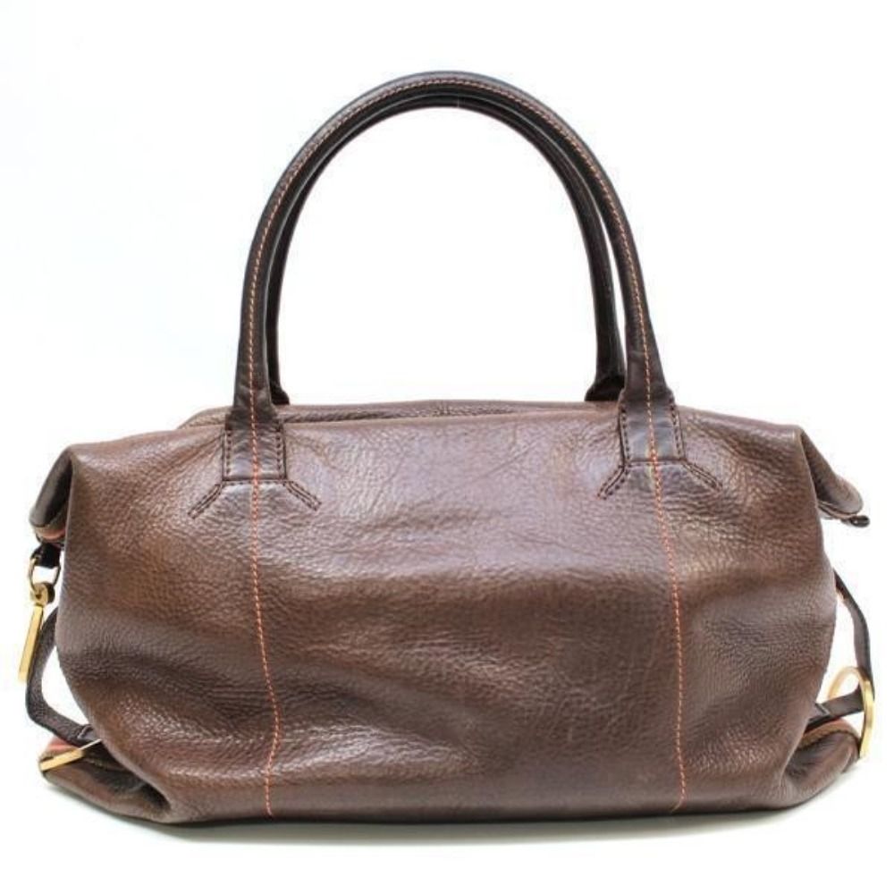 LOEWE/ロエベ レザー ボストンバッグ ブラウン系 レディース