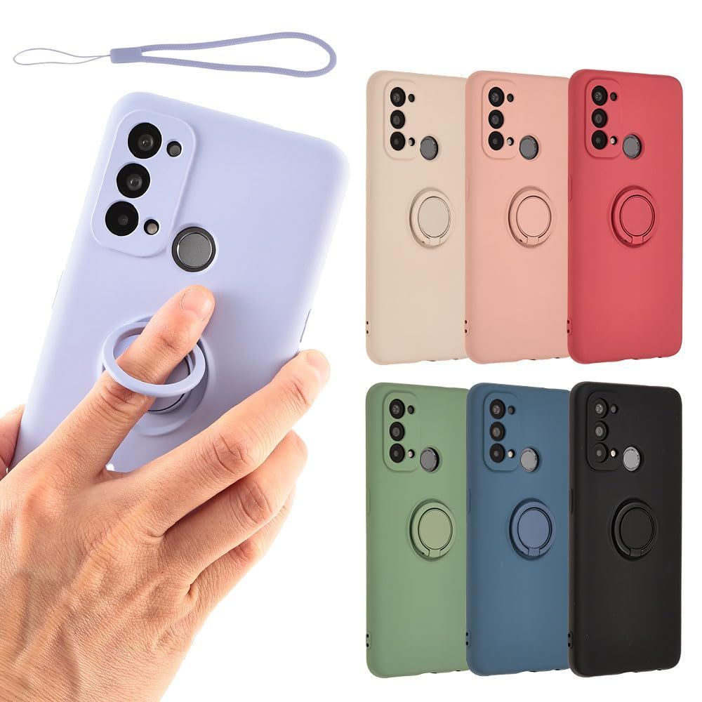 【人気商品】カバー スマホケース 薄型 ソフトケース 保護 Reno5A 耐衝撃 A11OP リング A13OP シリコン CPH2199 オッポ ケース リノ 5A A 楽天モバイル Reno5 Y!mobile パープル OPPO A893OR5APU