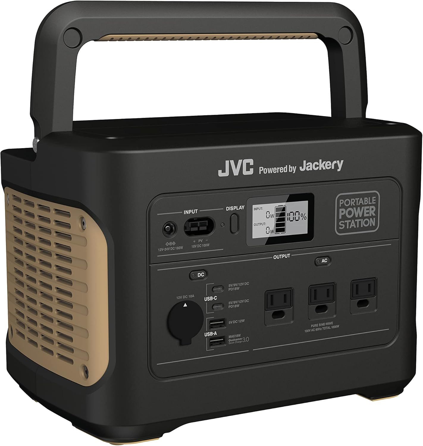 JVCケンウッド JVC BN-RB10-C ポータブル電源 AC出力 1000W 大