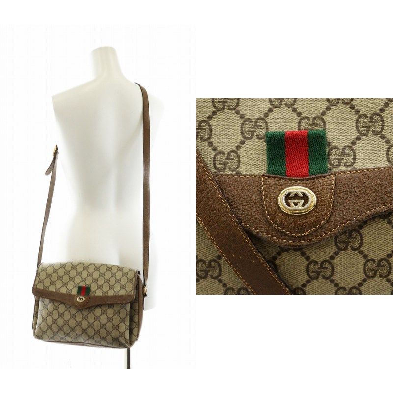 グッチ GUCCI オールドグッチ シェリーライン ショルダーバッグ 斜め
