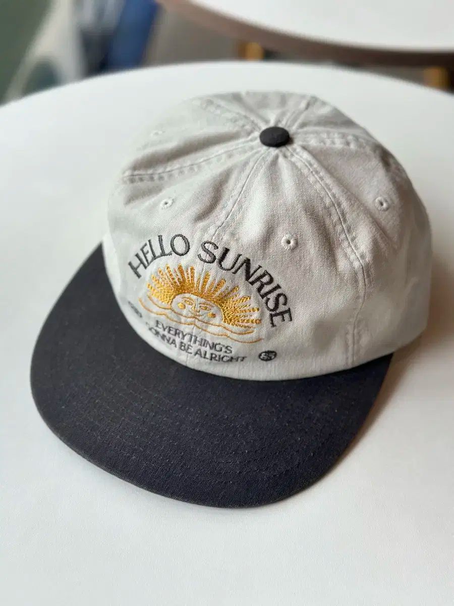 Hello Sunrise-ウォッシュド ホライズン 6パネルキャップ/韓国 Hello Sunrise】Washed Horizon 6Panel Cap〜キャップ☆韓国発