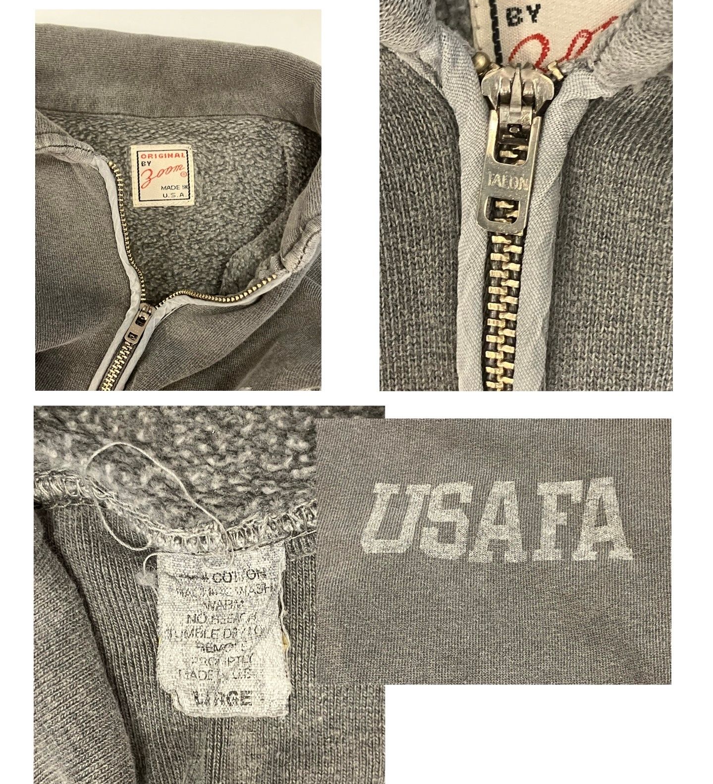 ヴィンテージ vintage ORIGINAL BY ZOOM USAFA ハーフジップ TALON ZIP 
