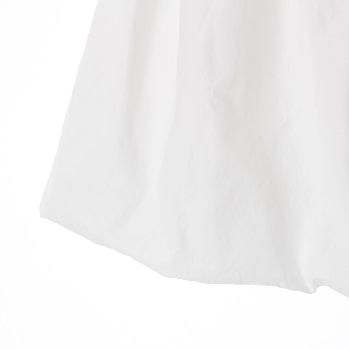 １００％正規品保証！ ミュウミュウ 2025 コットン ロゴ ポプリン ボリューム フ バルーン スカート ボトムス MG2305 ホワイト 36