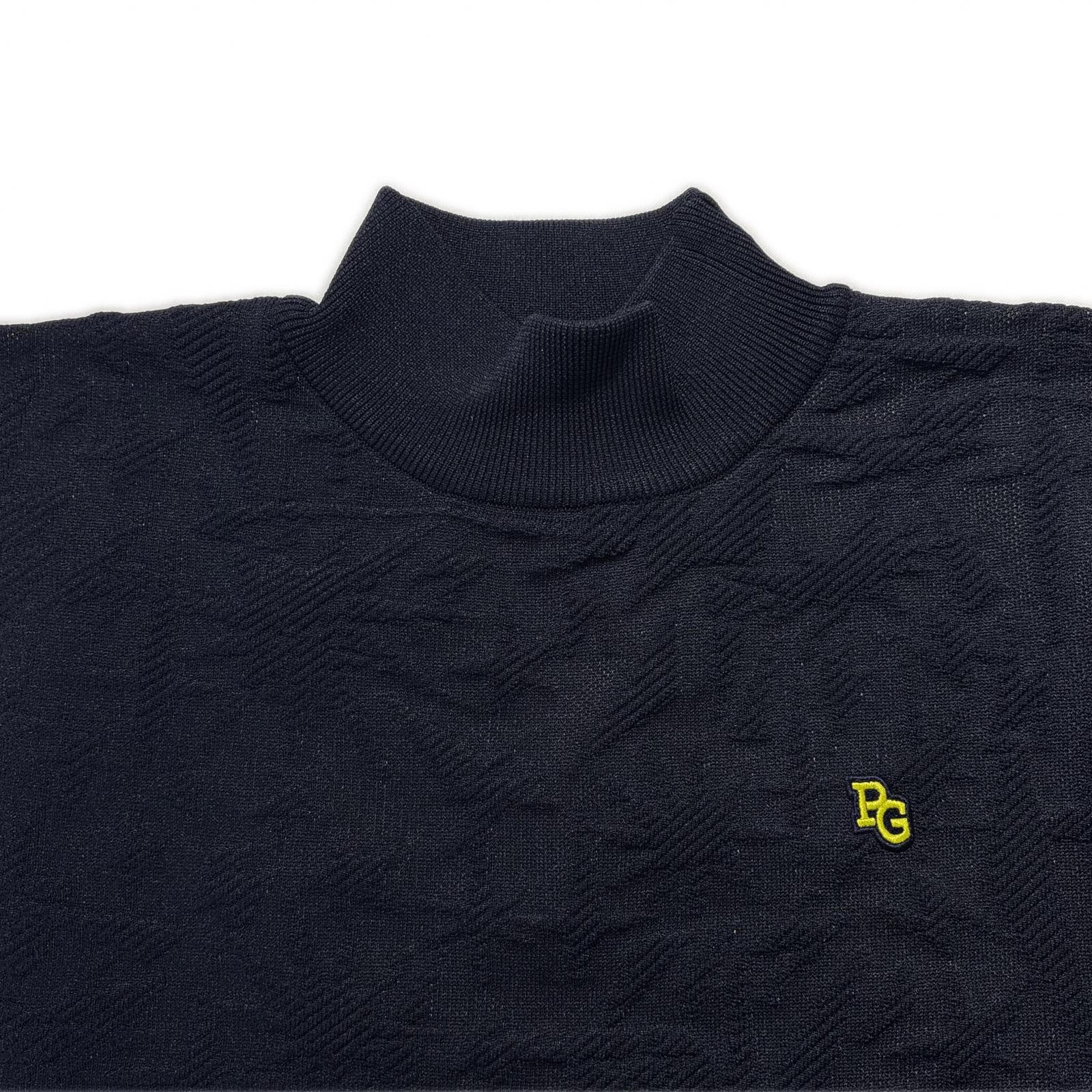 レディース パーリーゲイツ PEARLY GATES セーター 1 M 紺 ネイビー ハイネック 総柄 LLC-HASEGAWATOSO_COM