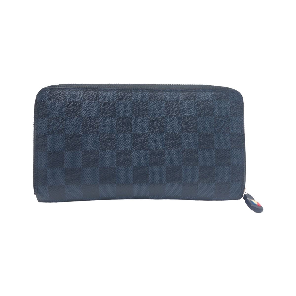 LOUIS VUITTON ルイヴィトン ダミエコバルト ジッピーオーガナイザー ネイビー 紺 シルバー金具 PVC N64014 長財布  ラウンドファスナー メンズ 404330 【中古】【中古】