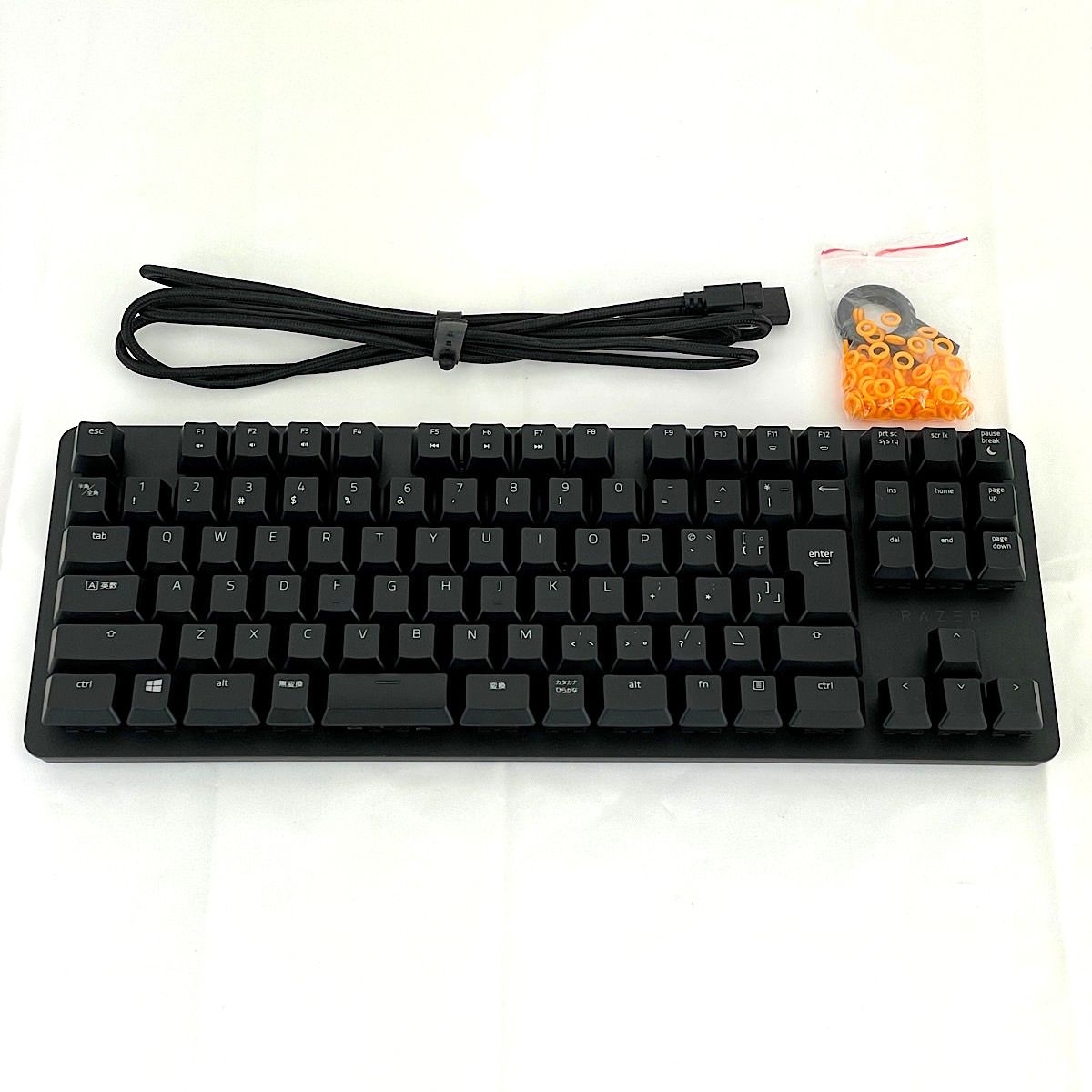 USED美品』 RAZER ゲーミングキーボード BLACKWIDOW LITE オレンジ軸