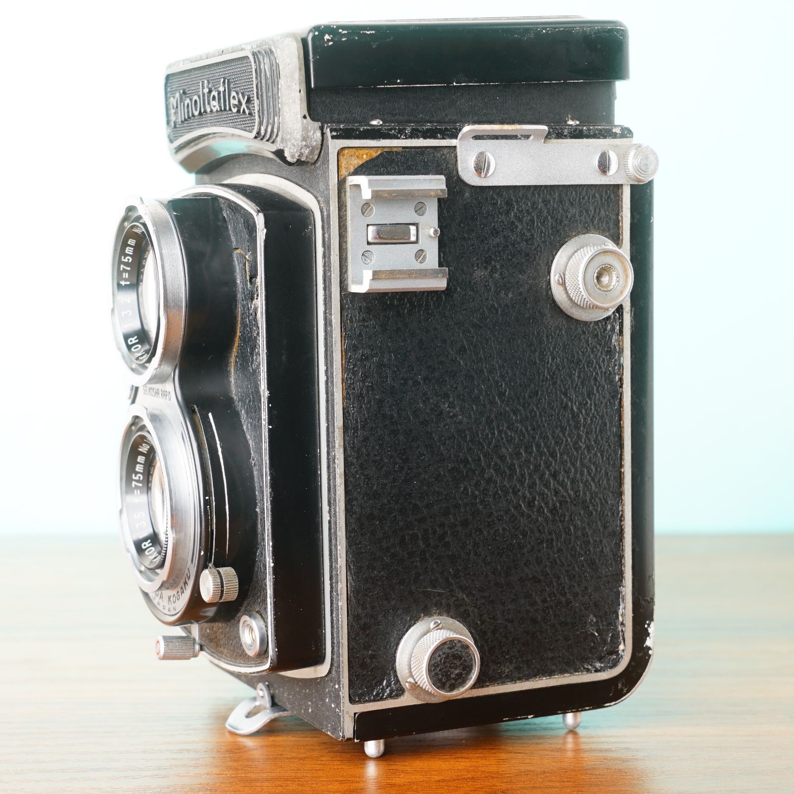 完動品美品minoltaflex iii 完動品◎Minoltaflex 3型ミノルタ 二眼レフ フィルムカメラ #114