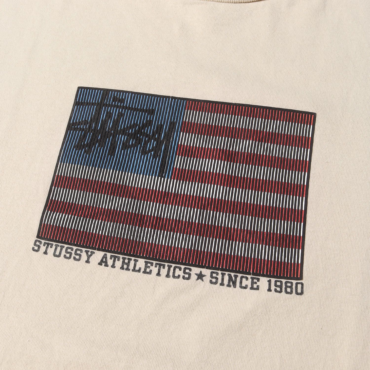 90s オールドステューシー　紺タグ USA製 星条旗ロゴ old stussy STUSSY ステューシー Tシャツ サイズ:M 90s OLD STUSSY 紺タグ