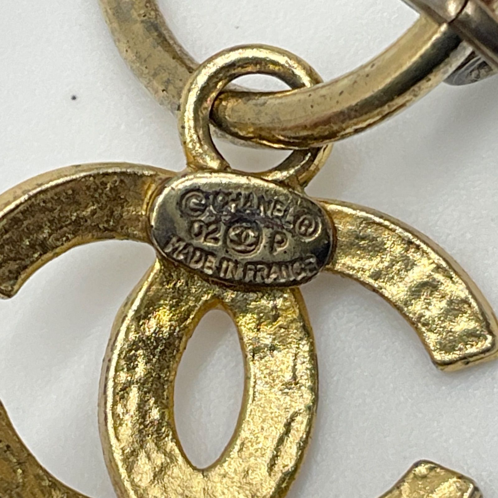 CHANEL シャネル ココマーク ピアス 両耳用 ゴールド ピンク ハート 