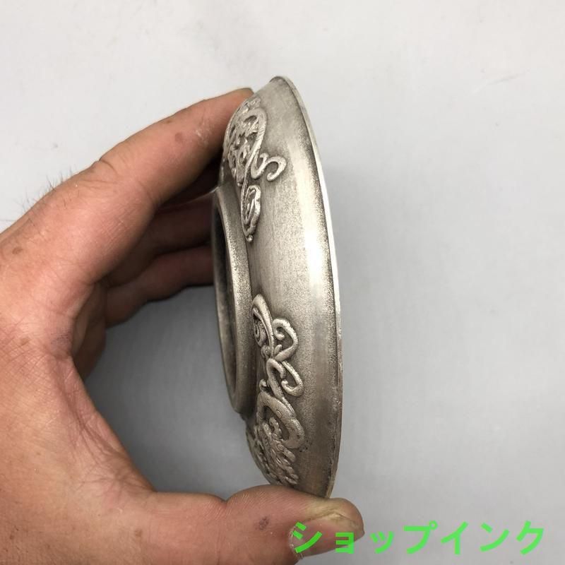 龍鳳銅盤 装飾品 現代工芸品 美術品 置物 - メルカリ