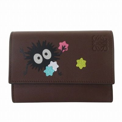 ロエベ×ジブリ アナグラム ススワタリ スモールバーティカルウォレット 三つ折り ロエベ/3つ折り財布/ススワタリ バーティカル ウォレット