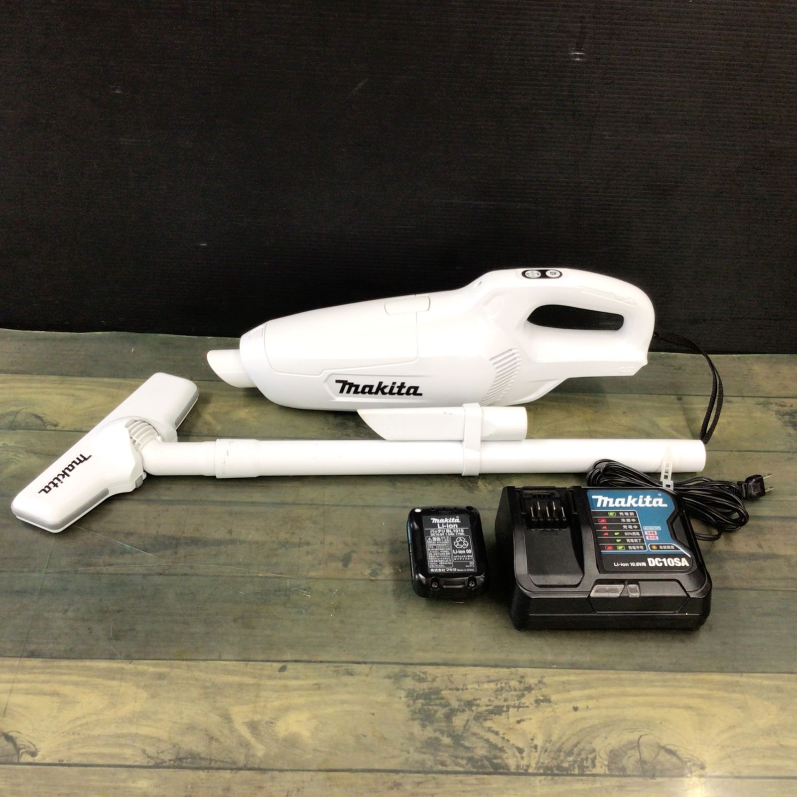 マキタ 掃除機 充電式クリーナー CL107FDSHW スタンド アタッチメント