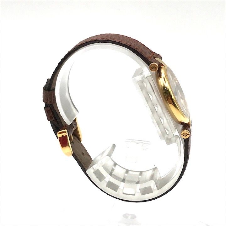 良品 Cartier カルティエ マスト ヴァンドーム ヴェルメイユ SM クオーツ 925 レディース 腕時計 ウオッチ アイボリー文字盤 a4965 Cartier - 良品 Cartier カルティエ マスト ヴァンドーム ヴェルメイユ