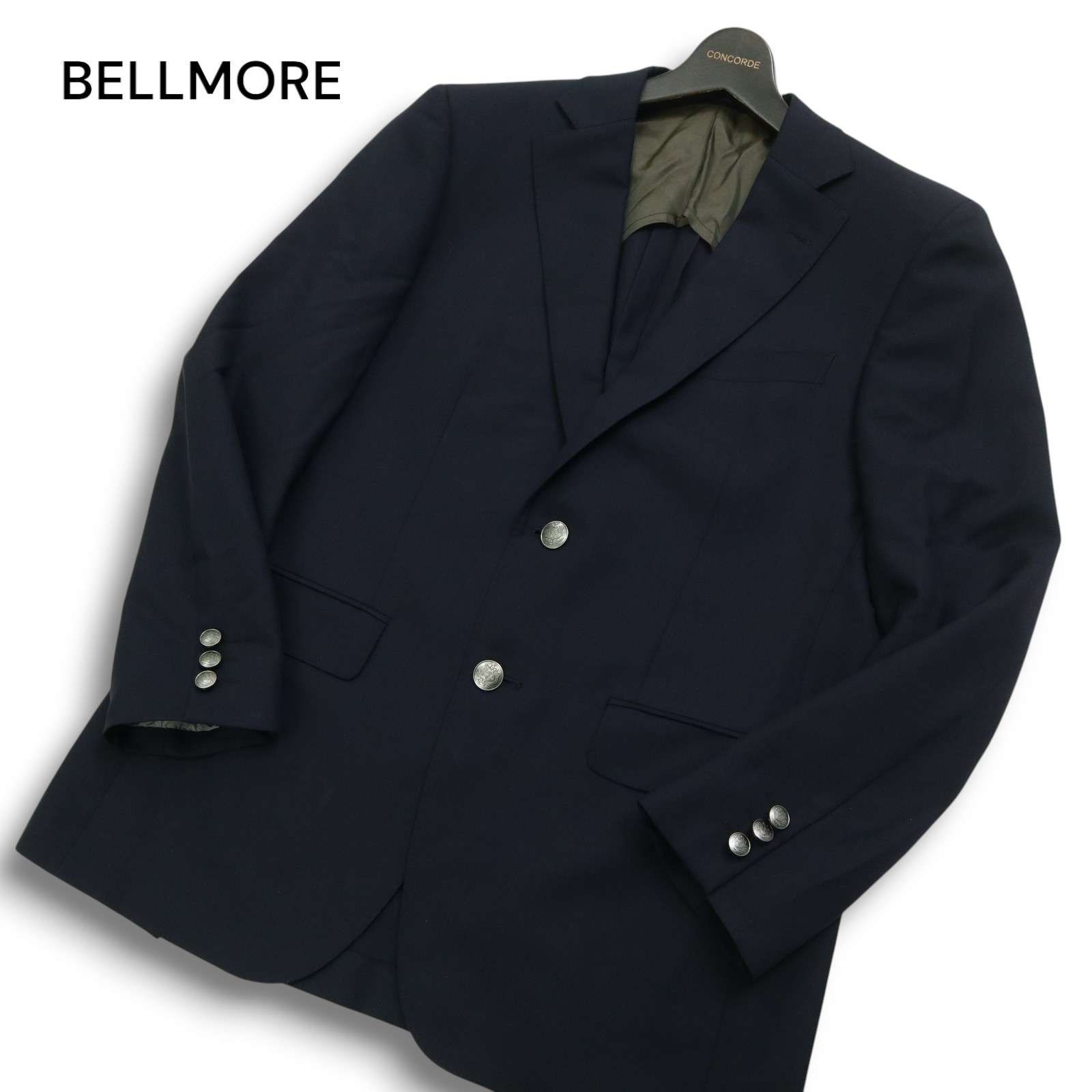 BELLUMORE ベルモーレ 通年 背抜き☆ 刻印 銀ボタン テーラード BELLUMORE ベルモーレ 通年 背抜き☆ 刻印 銀ボタン テーラード