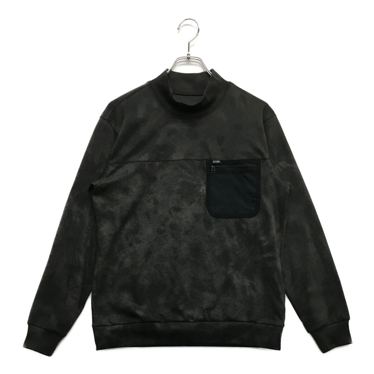 中古 メンズ トラビスマシュー TRAVIS MATHEW  長袖シャツ M グレー ハイネック タイダイ風