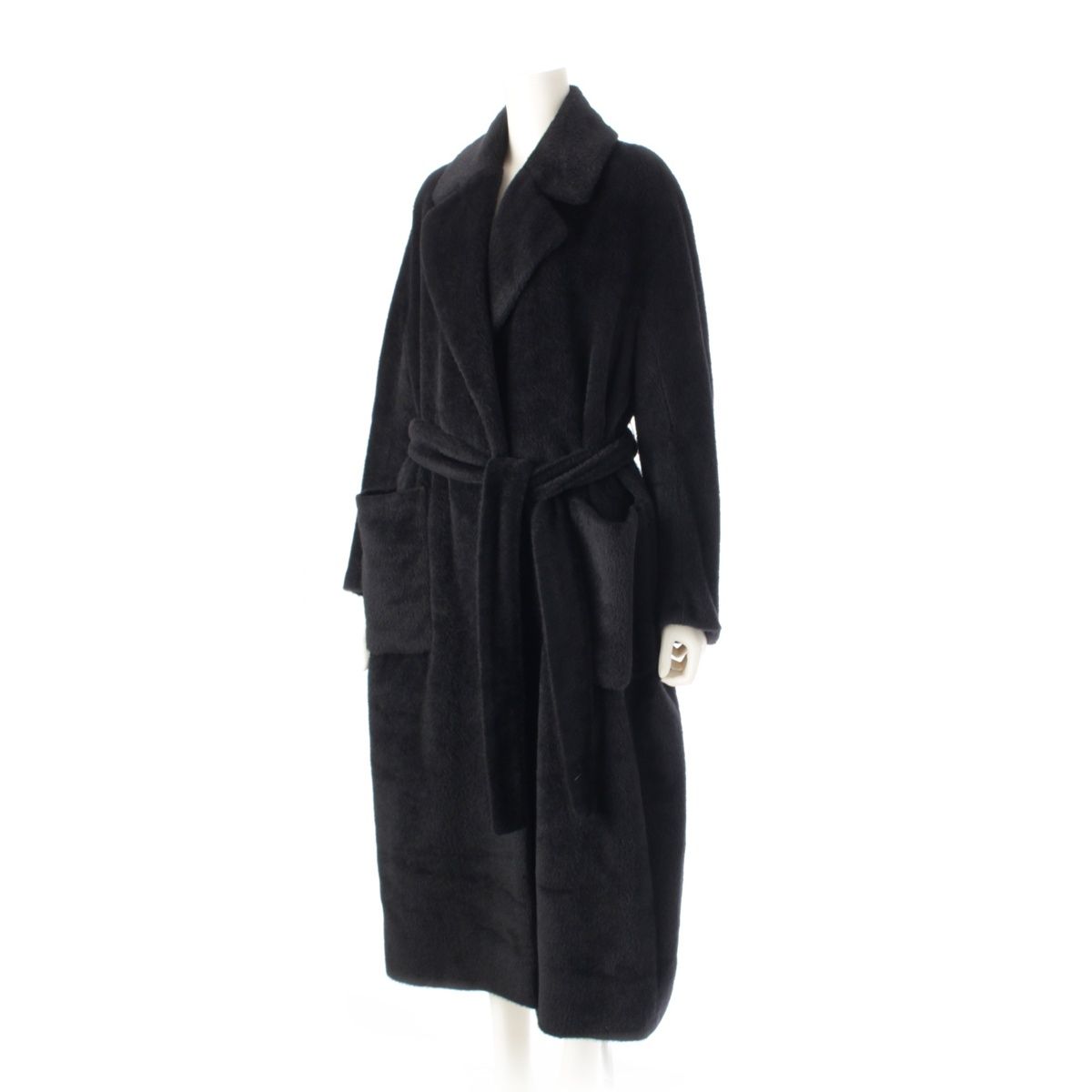エスマックスマーラ S Max Mara アルパカ ウール ベルト ロング 