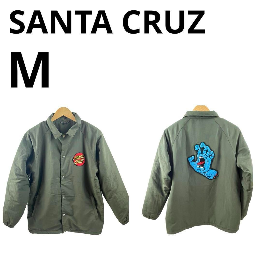 SANTA CRUZ サンタクルーズ パイルロゴ 裏ボア コーチジャケット M