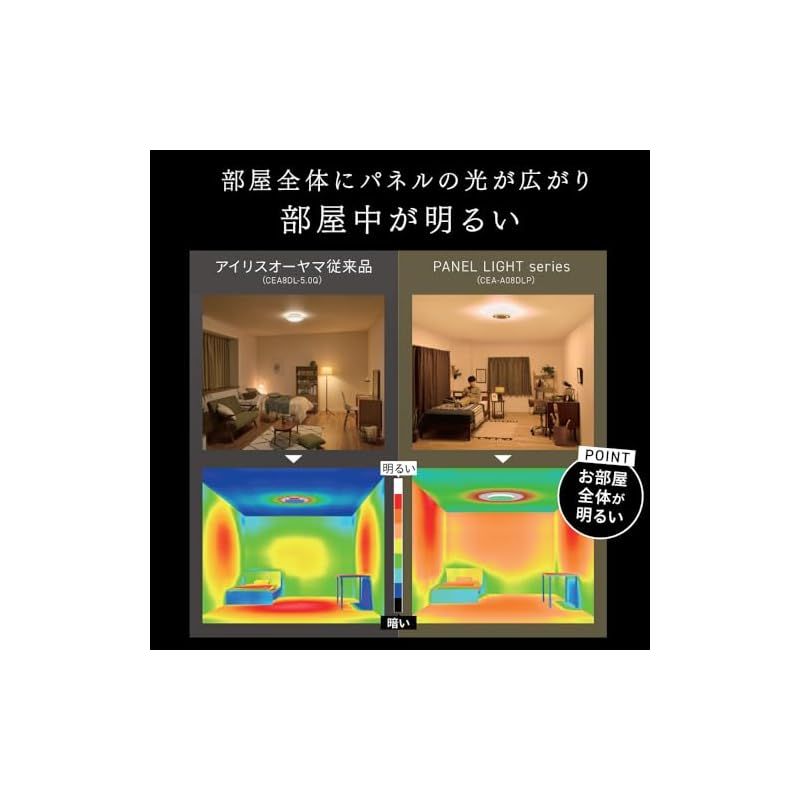 アイリスオーヤマ LEDシーリングライト パネルライト 12畳 間接照明 おしゃれ 天井 壁が明るい 目に優しい光 暮らしを変える上質な光 ラウンドタイプ ウェーブ柄 CEA-A12DLP-N 0 USTAUSTRALIA_COM_AU