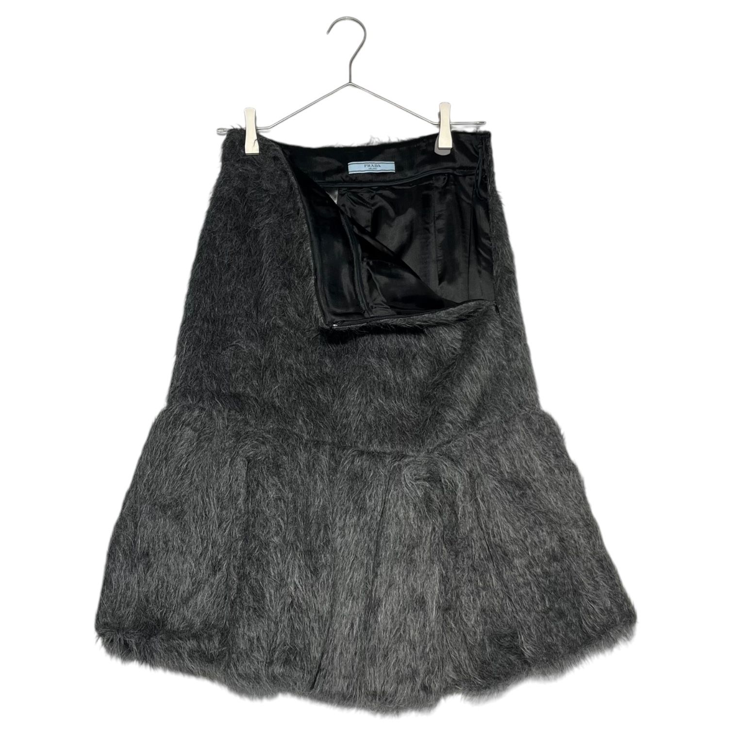 未使用 PRADA プラダ アルパカ シャギー マーメイドスカート42 PRADA - 未使用 PRADA プラダ アルパカ シャギー マーメイド