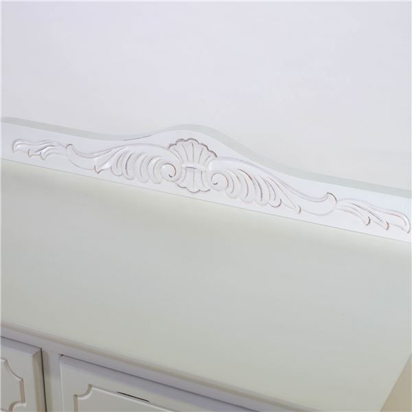 キャビネット 収納棚 約幅75×奥行40×高さ85.5cm ホワイト 木製 引き出し 脚付き 完成品 リビング ダイニング ベッドルーム 代引不可 MARWIL-DEMENAGEMENTS_CH