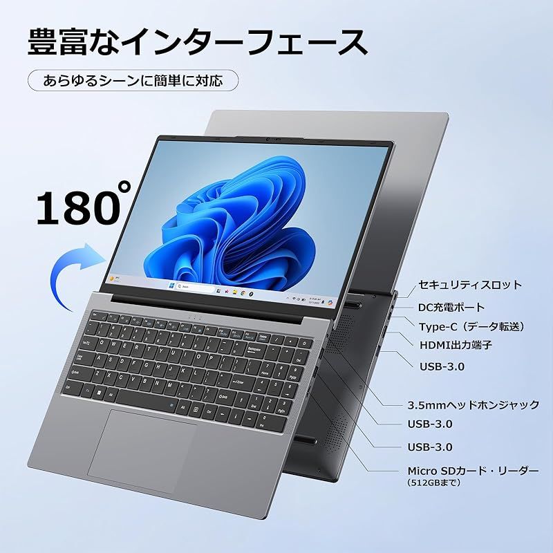 搭載 15.6型
