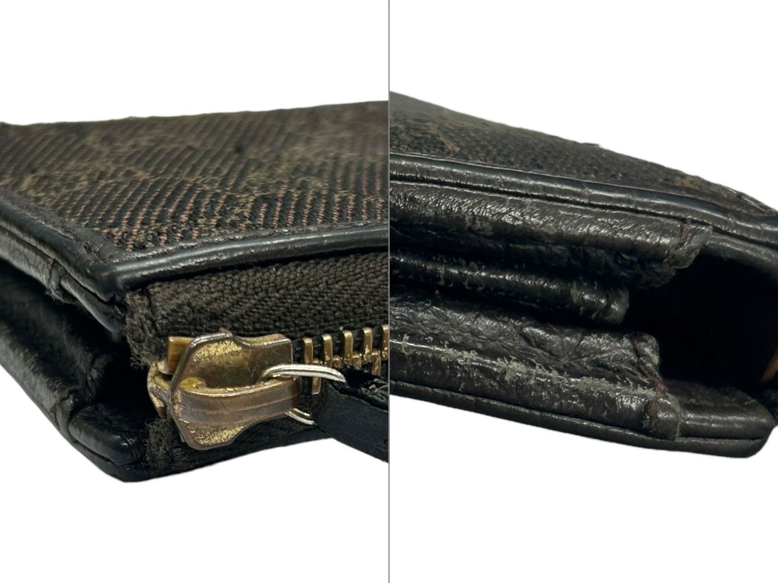 GUCCI (グッチ) ロングウォレット GGキャンバス ラウンドジップ