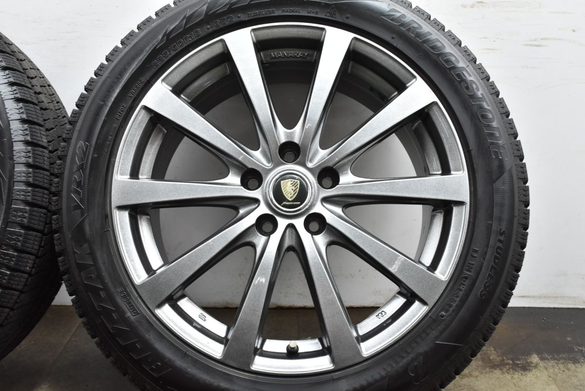 バリ溝 マナレイスポーツ 18in 7J 48 PCD114.3 製 ブリヂストン ブリザックVRX2 225 50R18 C-HR エスティマ オデッセイ ヴェゼル FFCRYSTALESIA_COM