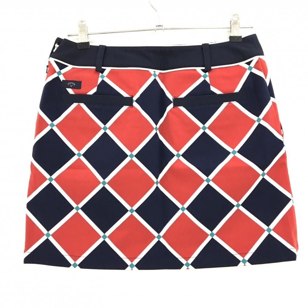 新品】キャロウェイ スカート ネイビー×レッド 格子柄