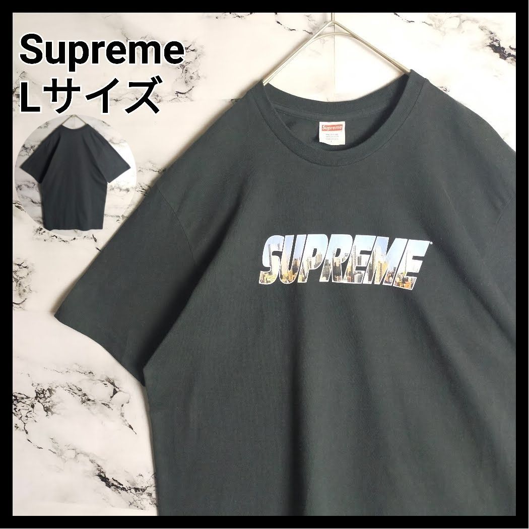 【即完売モデル】シュプリームファイヤロゴ Tシャツ 入手困難 Lサイズ 人気Lサイズ】シュプリーム☆ビッグロゴ ロゴ入りTシャツ 入手