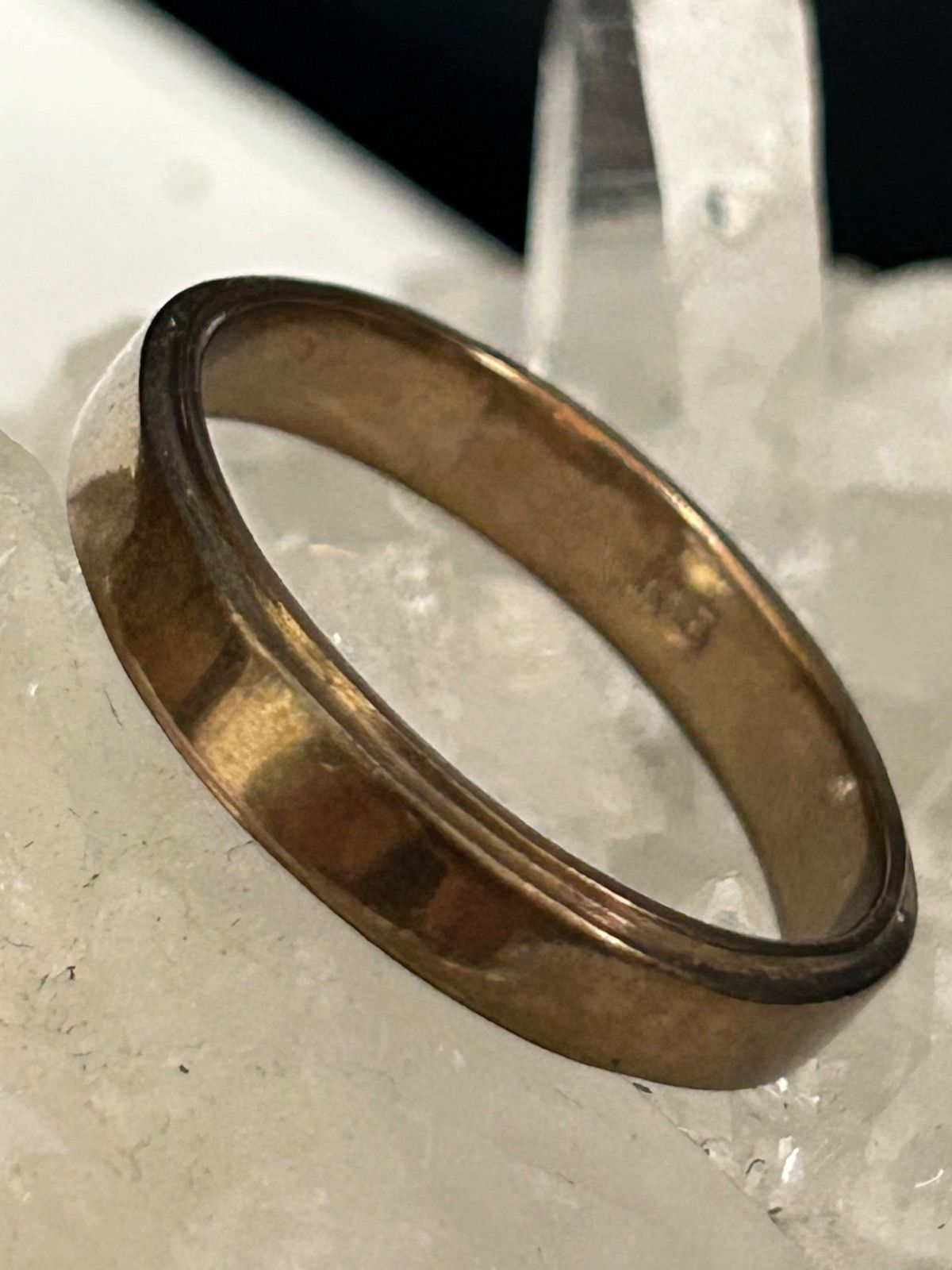 在庫2000年代初期K5刻印GOLDプレーンモデルRING黄金サイズ18号