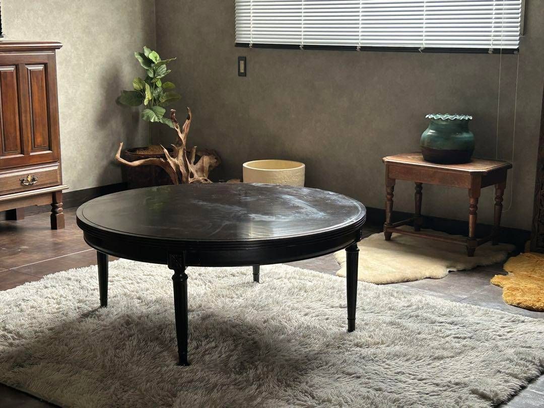 モリシゲ　ローテーブル　ラウンドローテーブル　ブラウン　テーブル　円卓　ISG モリシゲ ローテーブル ラウンドローテーブル ブラウン テーブル