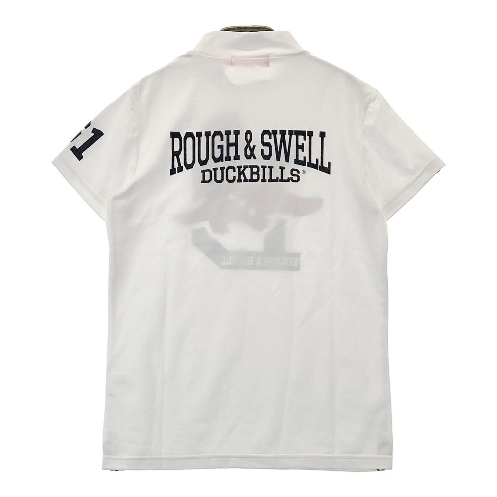 サイズ：M ROUGH&SWELL ラフアンドスウェル モックネック 半袖Tシャツ