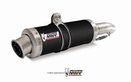 Y購入 MIVV / ミヴ- SPORT スリップオン スチール、黒 for YAMAHA FZ1 / FZ1