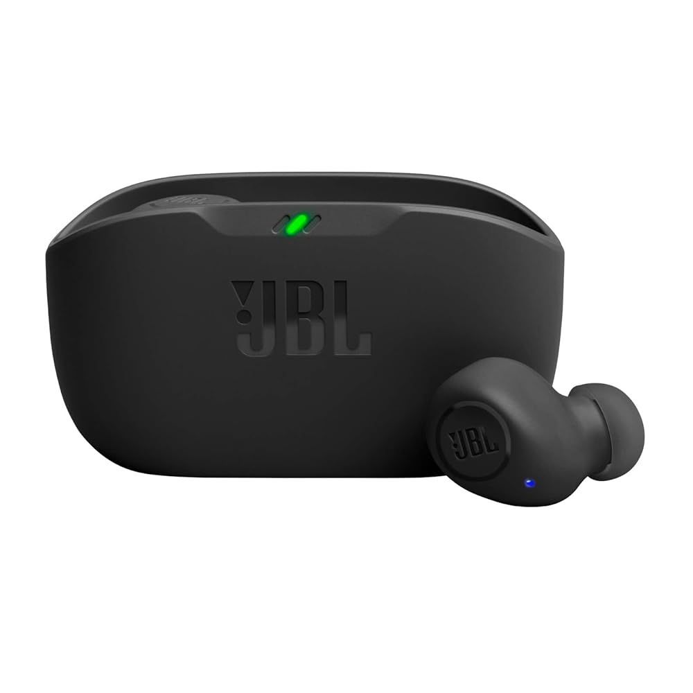 JBL WAVE BUDS 完全ワイヤレスイヤホン Bluetooth|IP54防水防塵|アプリ対応USBタイプC|ブラック JBLWBUDSBLK 小
