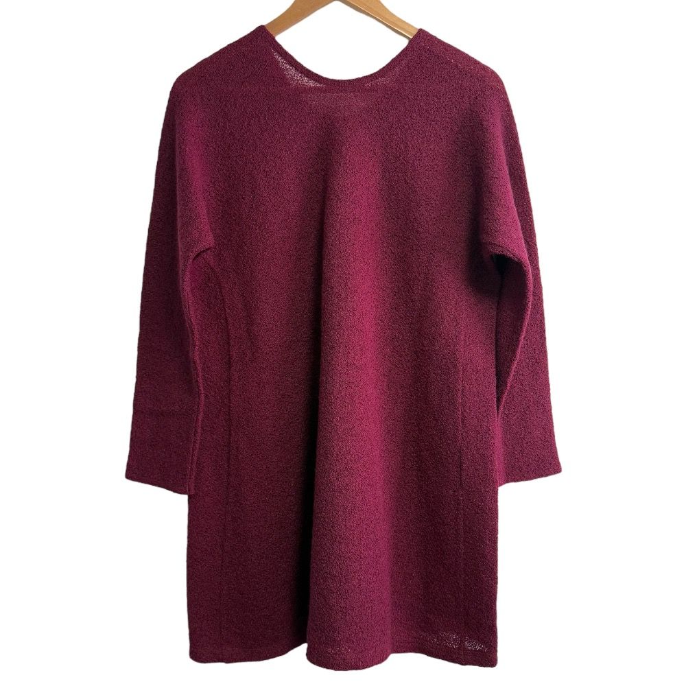 極美品＊ヨーガンレール ウールシルクチュニックワンピース M パープル