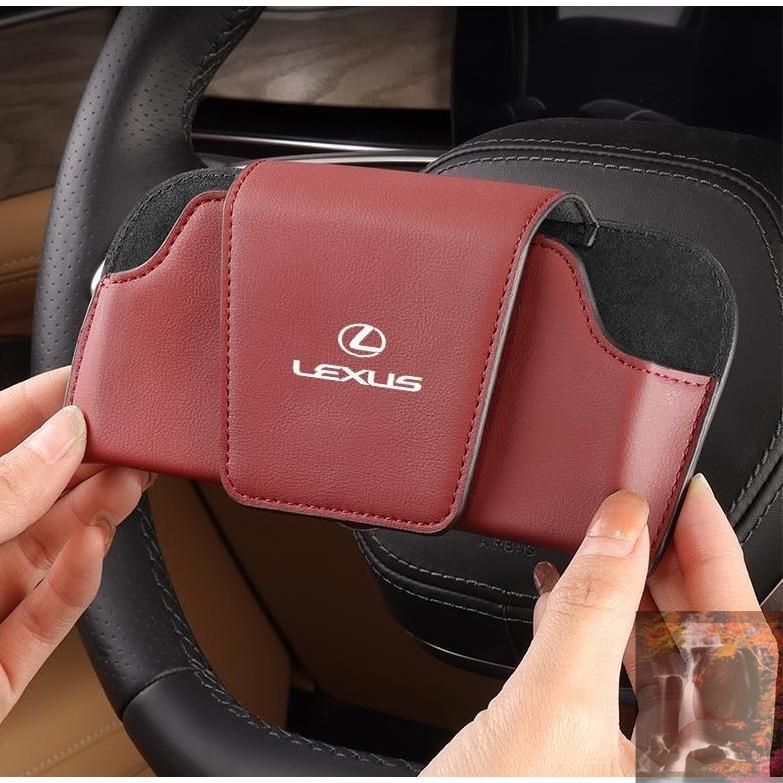 ◇レクサス LEXUS◇レッド◇サングラス収納 レザー メガネケース