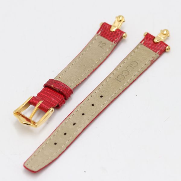 グッチ 純正 ベルト レッド 4mm用 レディース腕時計 2000000 NSK KMR