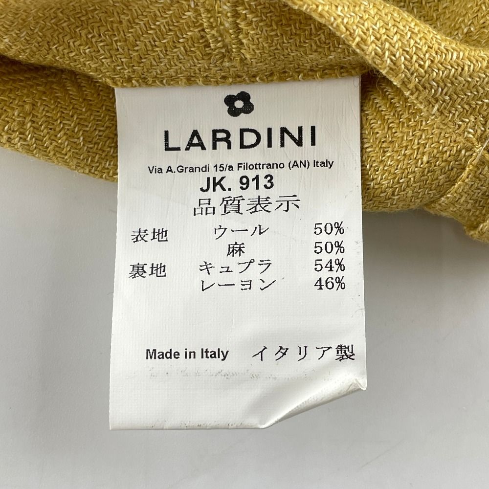 LARDINI ラルディーニ JR903AQ イエロー ウールリネン 3Bテーラード 