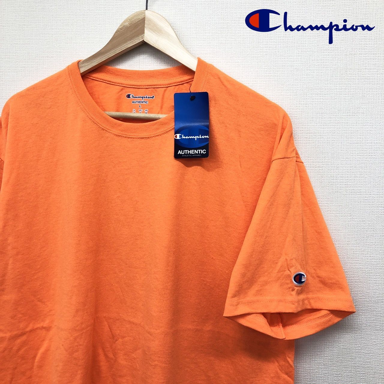 191 チャンピオン オレンジ XL Tシャツ