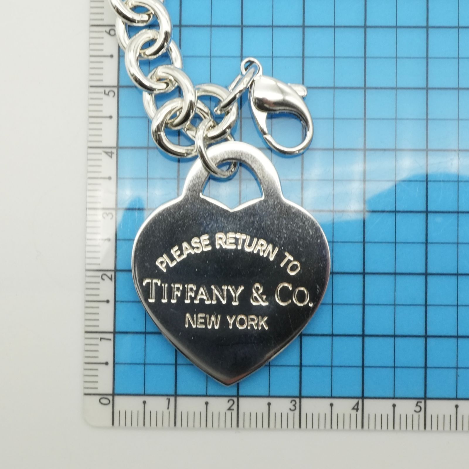 極美品 ティファニー リターントゥ ハートタグ ラージ ブレスレット/25  