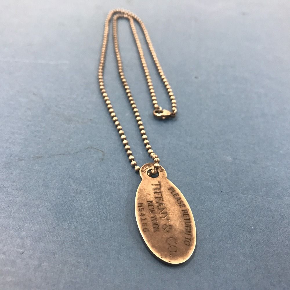 02w14899 ティファニー TIFFANY-Co. オーバルタグ リターントゥ ペンダントネックレス シルバー メンズ 箱なし ネックレス シルバー925