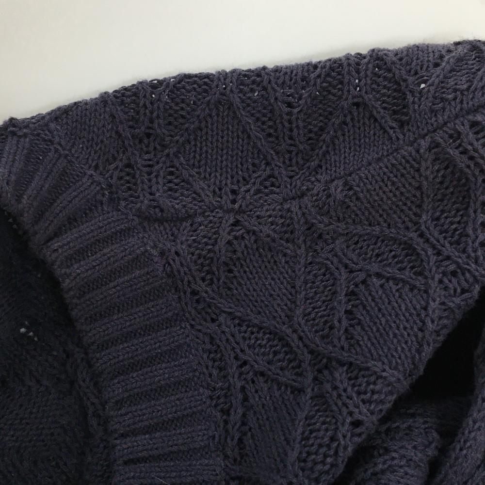 キャロウェイ レッドレーベル セーター ネイビー ケーブル編み調