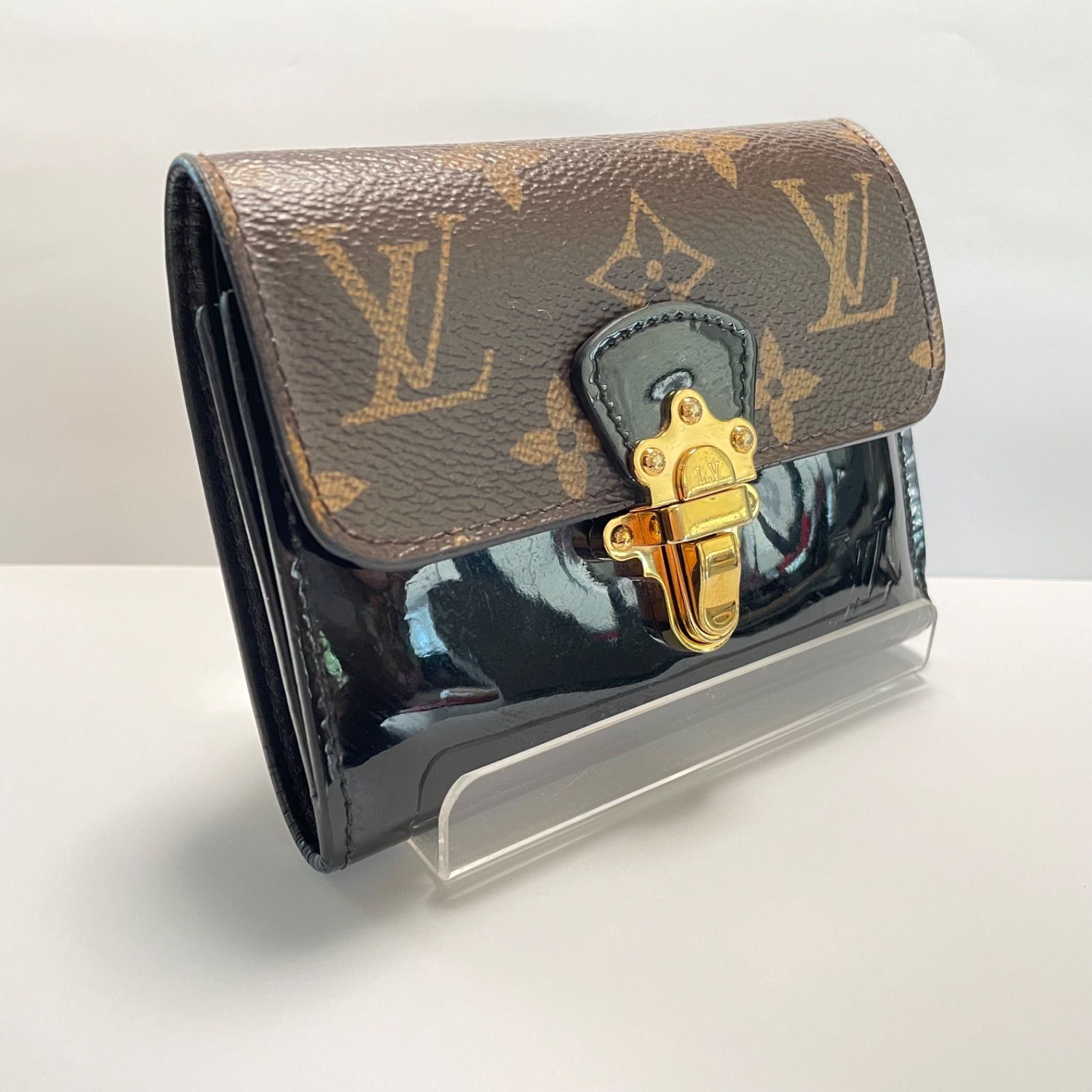 LOUISVUITTON ルイヴィトン モノグラム チェリーウッドコンパクト 