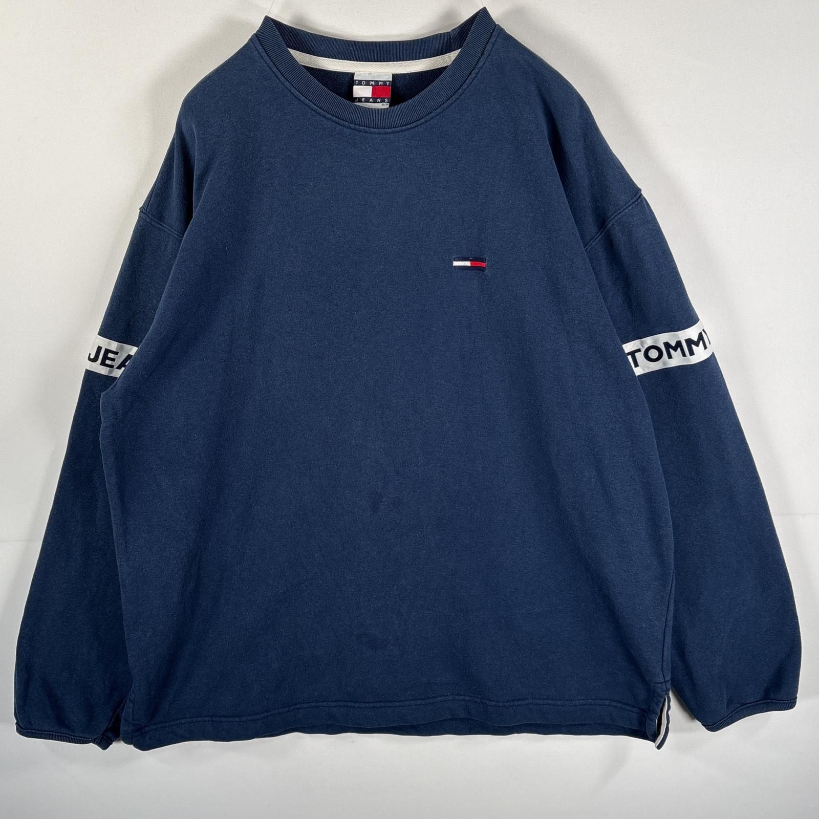古着 トミージーンズ TOMMY JEANS USA製 スウェット ワン 古着 トミージーンズ TOMMY JEANS USA製 スウェット ワン