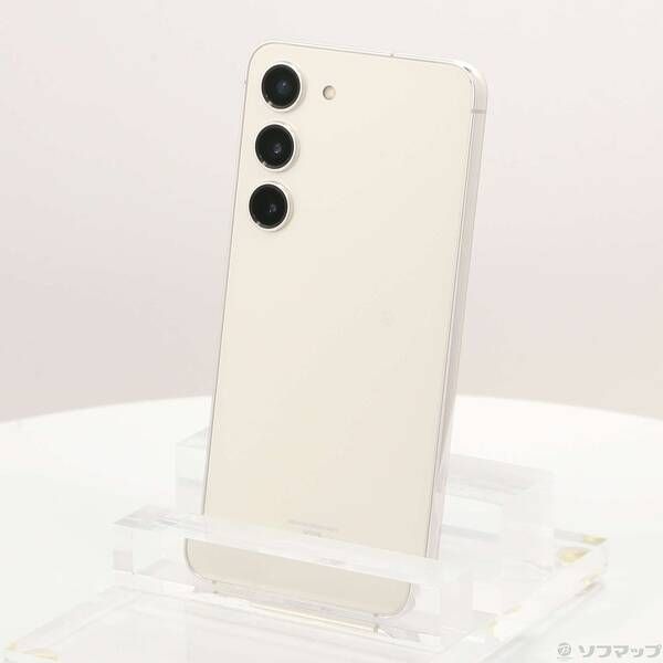 中古品〕 Galaxy S23 256GB クリーム SCG19 au SIMフリー【368