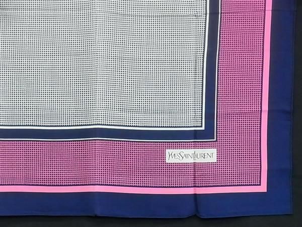 YVESSAINTLAURENT イヴサンローラン シルク100% スカーフ