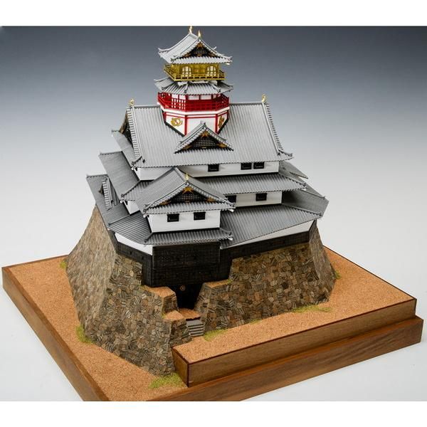 新品 ウッディジョー 木製建築模型 1/150 安土城 [佐川急便]