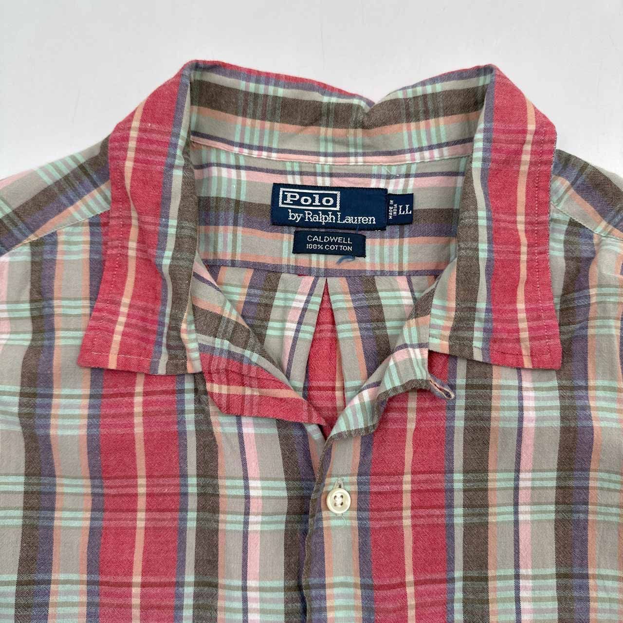 90s 00s Polo by Ralph Lauren CALDWELL オープンカラー インド
